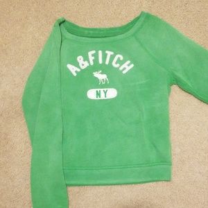 Abercrombie green sweatshirt